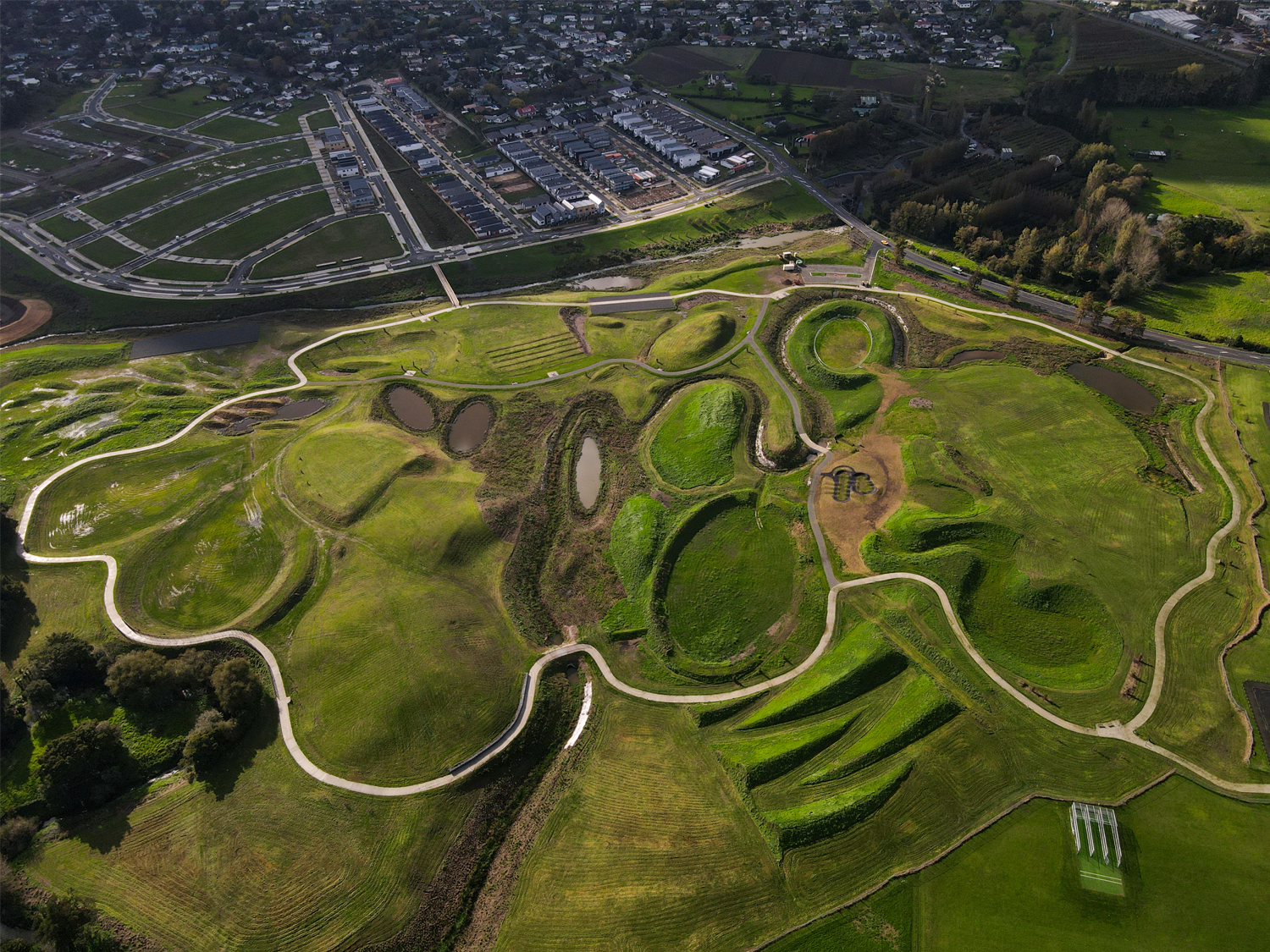 Aerial photo of a park